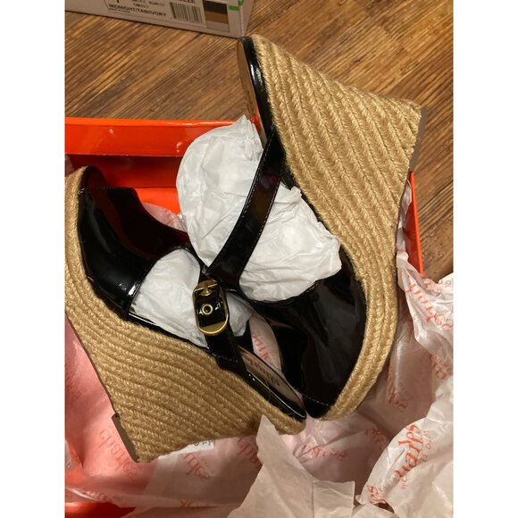 Charles by Charles David Women's Black Patent Wedge Heel Shoes Size 8 M New - Picture 5 of 5